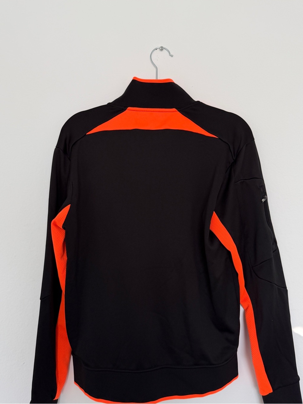 Polo by Ralph Lauren Black and Orange Athletic Zip-Up Jacket - Picture 4 of 4